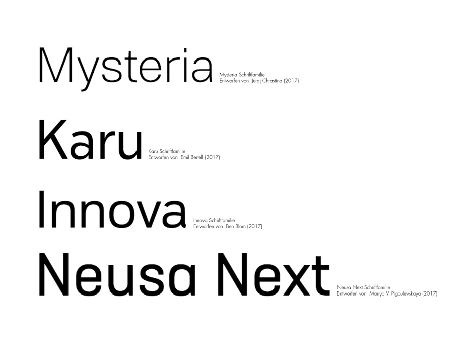 Auswahl an neuen Trends in der Typografie – Aksis Werbeagentur und Internetagentur Ulm – Neuinterpretation Helvetica