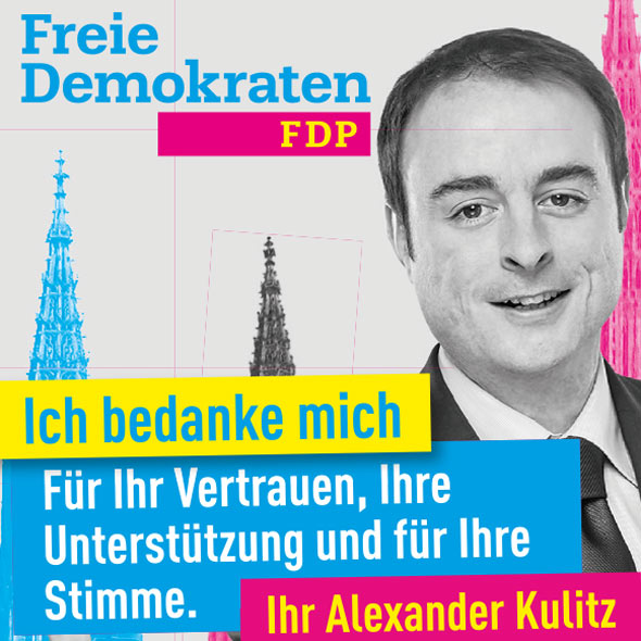 Danksagung von Alexander Kulitz (FDP) für die Landtagswahl 2016