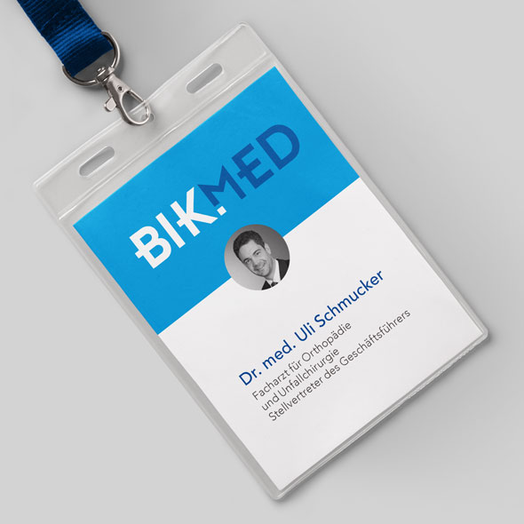 Lanyard mit Ausweis von bikmed