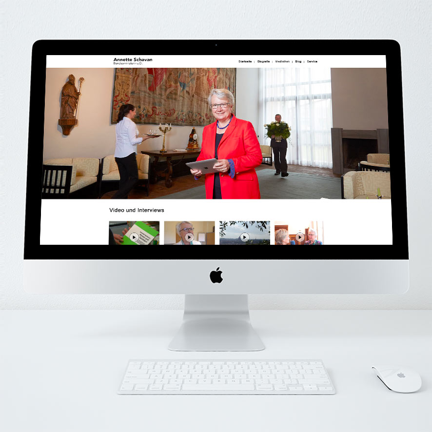 Annette Schavan Website